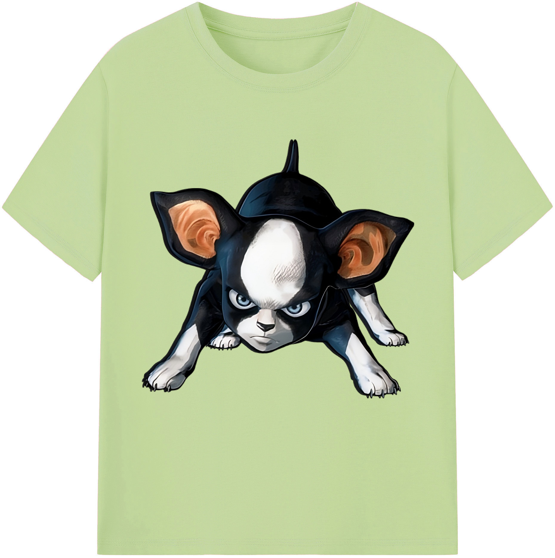 （画像用） ジョジョの奇妙な冒険 イギー JoJo's Bizarre Adventure Iggy 綿100％半袖Tシャツ（フロントプリント）